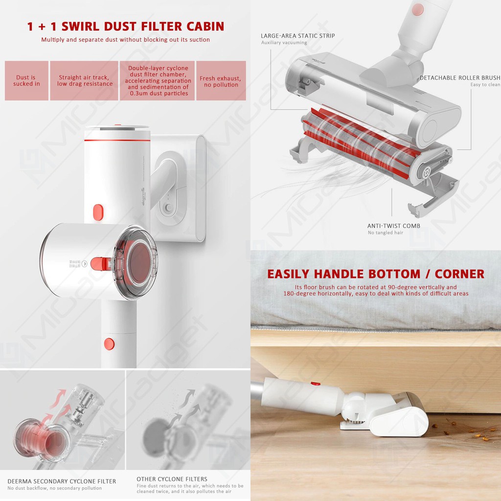 Deerma VC25 VC 25 Wireless / Cordless Handheld Vacuum Cleaner