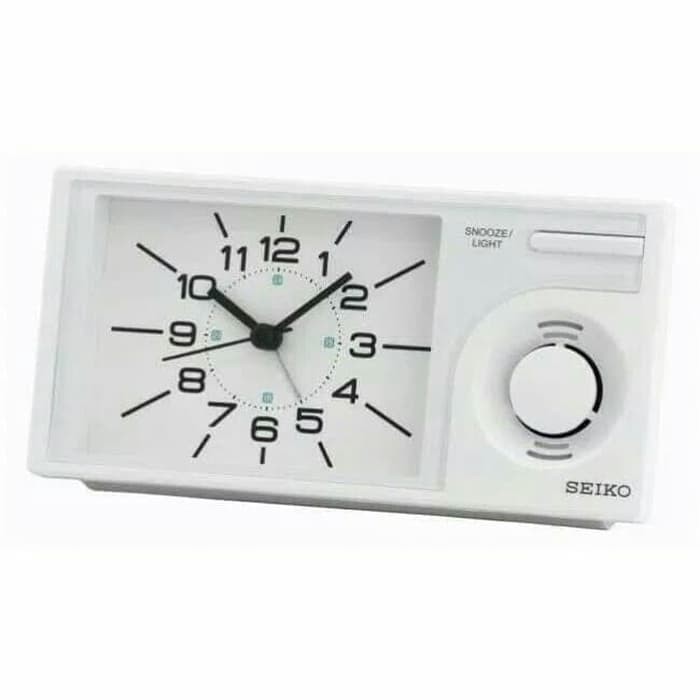 Jam Meja Weker Seiko QHP004W Original Sweep Alarm murah QHP004