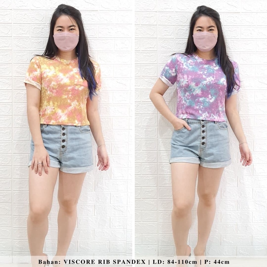 3570 tie dye pocket crop