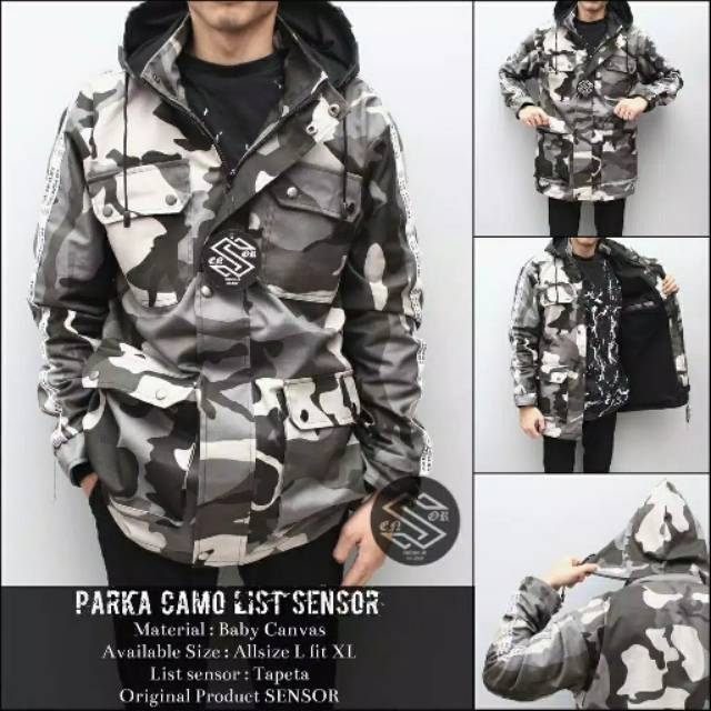 Jaket Bomber Army / Jaket Camo parka army