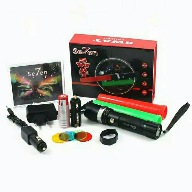 SENTER POLICE SWAT / SENTER POLISI LED SX-8008 MULTI FUNCTION