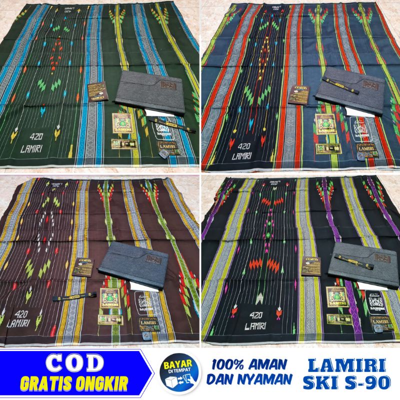 SARUNG LAMIRI  SKI S-90 BENANG 420 JAHIT TENGAH PALING MURAH