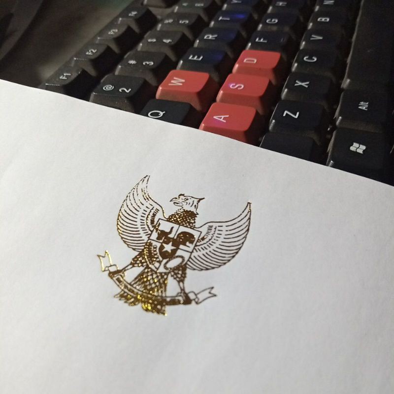 (Concorde) kop Garuda eceran isi 50 lembar foil emas bahan Concorde tipis