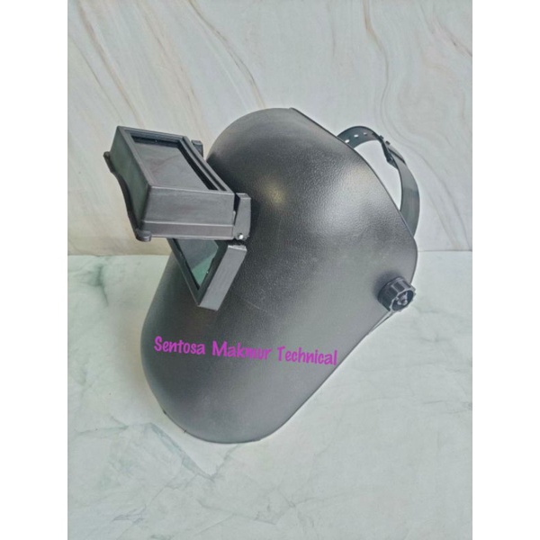 Welding Helmet Helm Topeng Kedok Las Topi Head Shield Model Putar