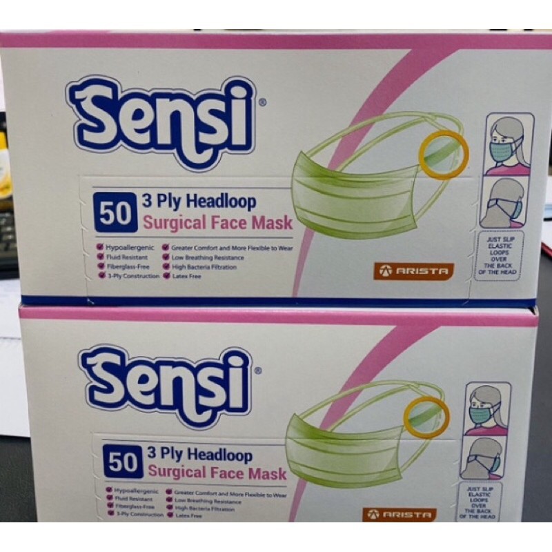 grosir Masker Sensi Hijab 3ply isi 50pcs