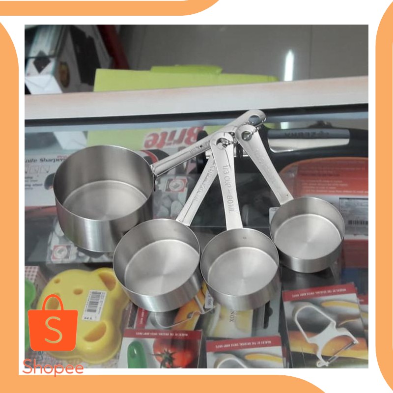 

Dijual onderdil Measuring Cup Set (sendok takar) Bima , SUS 304 (60,80,120,24 Murah