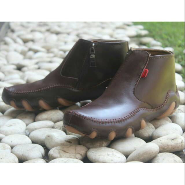 Sepatu Boots kerja Pria Kulit Asli Terbaru BLACK MASTER MALDINI HIGH BROWN ORIGINAL Sepatu Touring