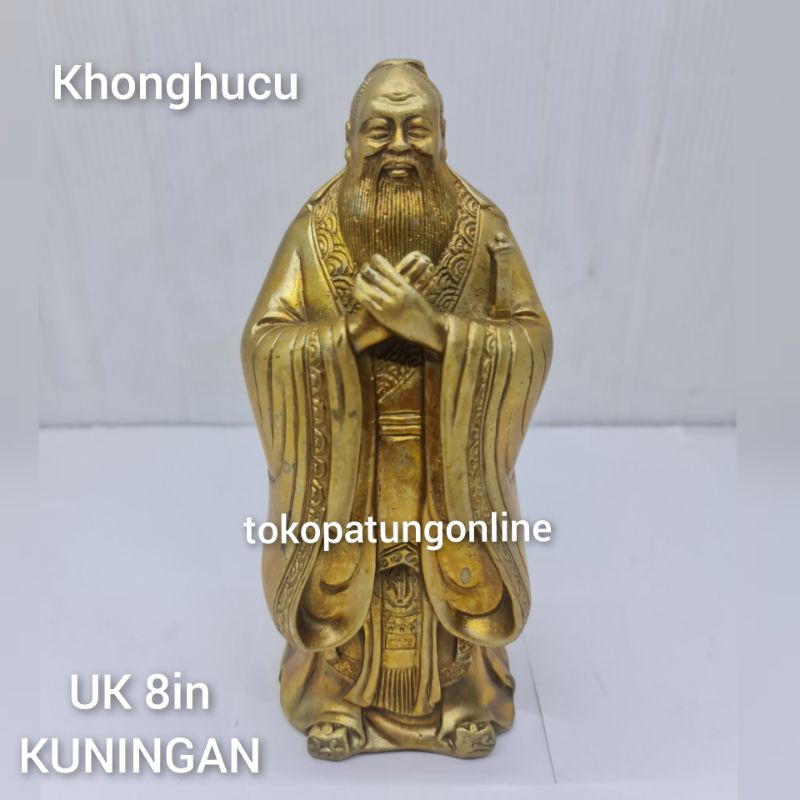 Patung Khonghucu Kong Hu Cu Kuningan 8in