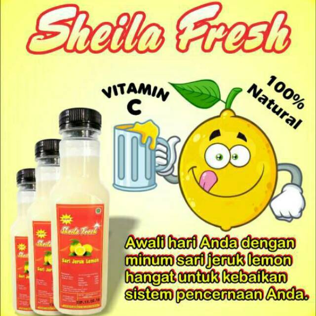 

SHEILA FRESH SARI LEMON MURNI NO 1 ( 100% ALAMI )