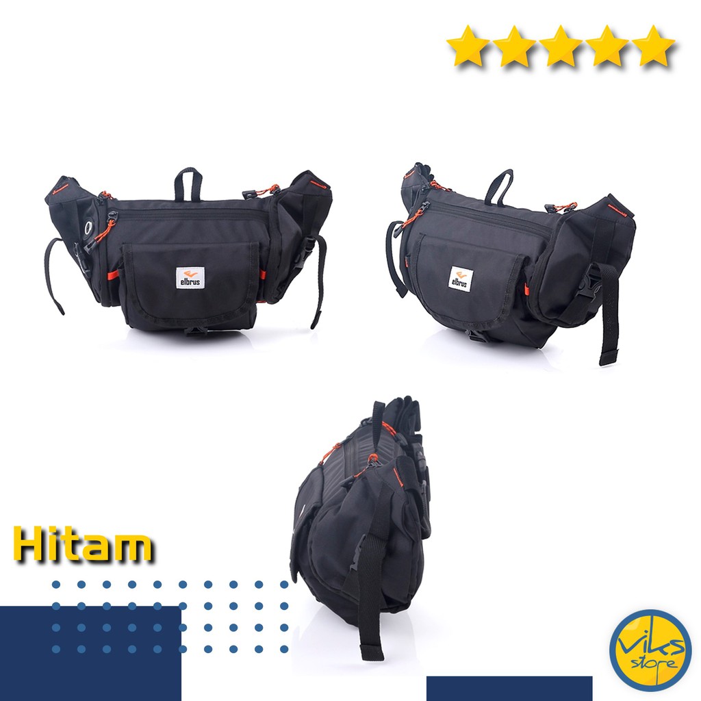 Tas Pinggang Pria Cowok Elbrus Tas Sunmori Original Selempang Waistbag Bahu Casual Premium Multifungsi Lokal Tas Bahu Slempang Size Sedang Distro Bahan Dinir Model Simpel Minimalis Murah Terbaru Ready COD