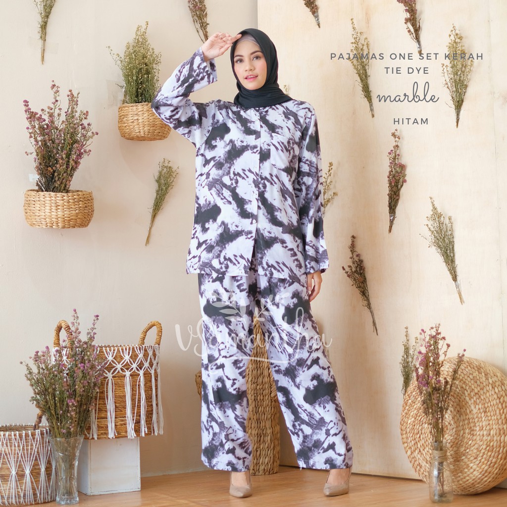 Pajamas / Piyama One Set Kemeja Tie Dye