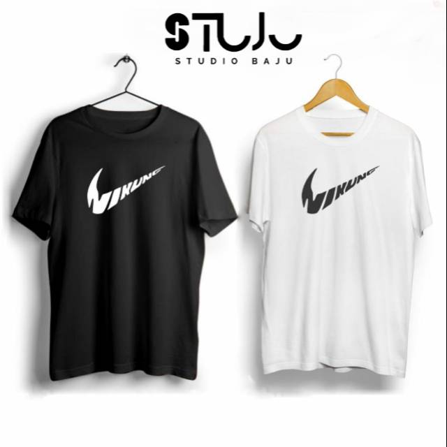 MURAHHH! KAOS DISTRO PARODY NIKE HITAM PUTIH COTTON COMBED 30S PRIA & WANITA