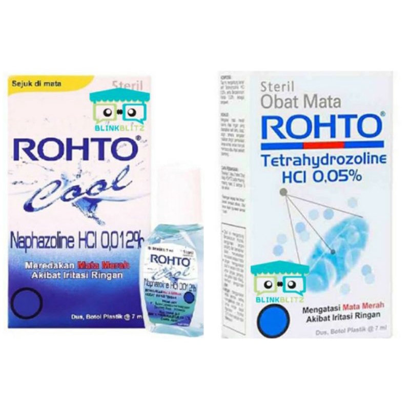 Rohto Tetrahydrozoline Cool Eye Drop 7 ml Obat Tetes Mata Steril Iritasi Gatal