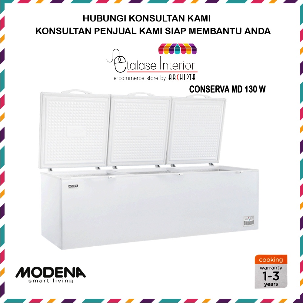 Modena - CHEST FREEZER 3 Pintu 1300 L Conserva MD 130