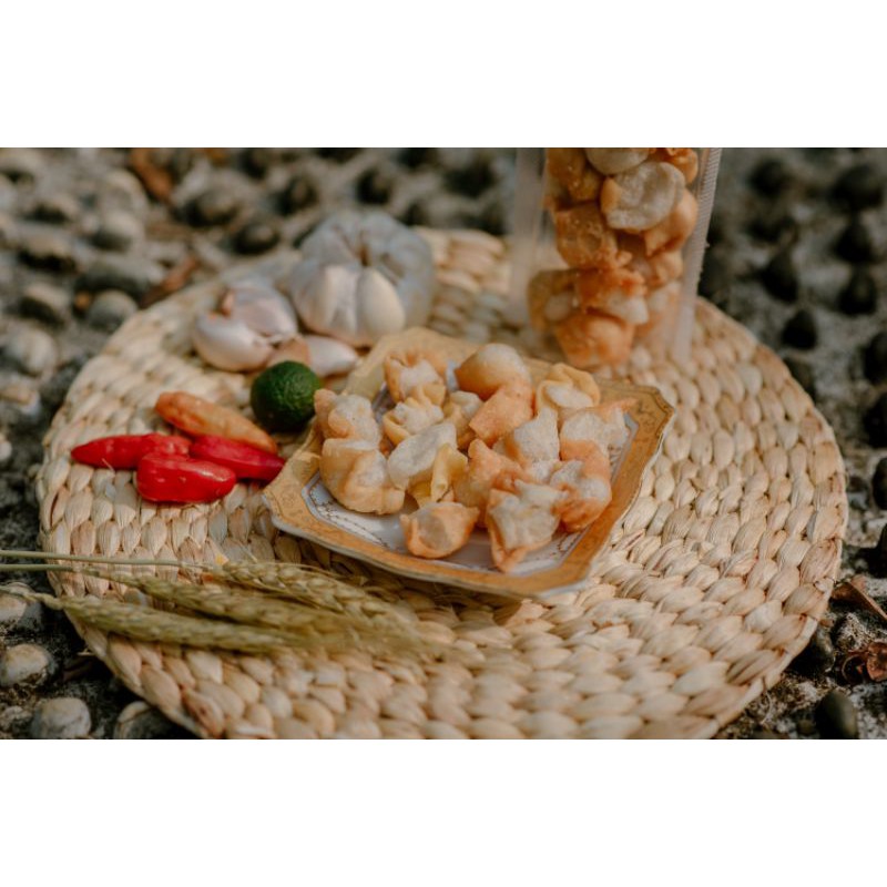 

japlak atau siomay kering toping babangi