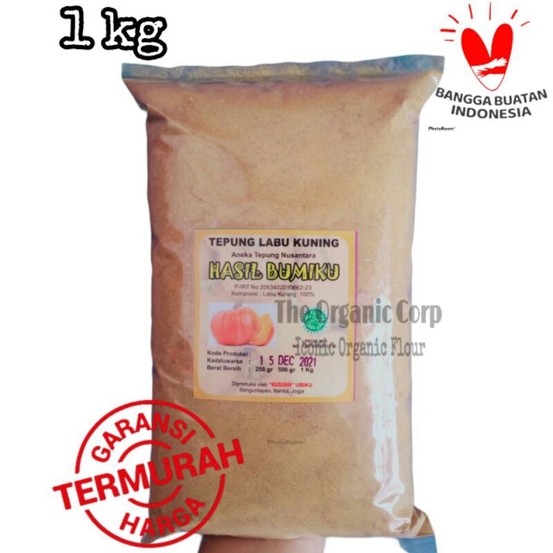 

Tepung MPASI Organik/Tepung LABU KUNING Organik/pumpkin powder Organic/Bubuk Labu Kuning 1 KG