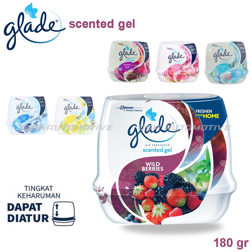 Glade Scented Gel 180 gr / Pengharum Ruangan Mobil