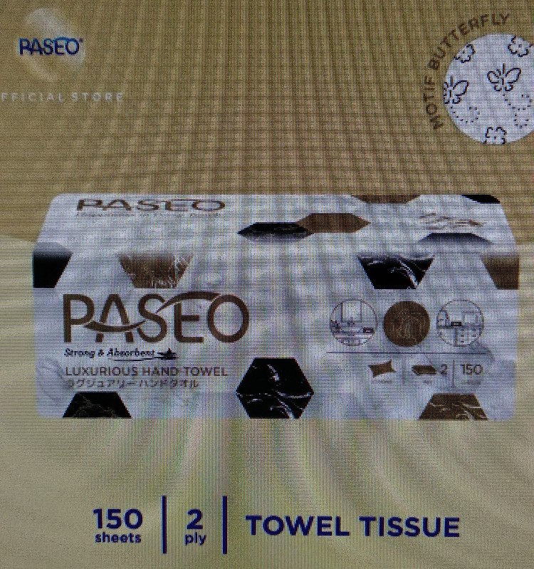 Paseo Luxurious Hand Towel Strong & Absorbent 150 Sheets