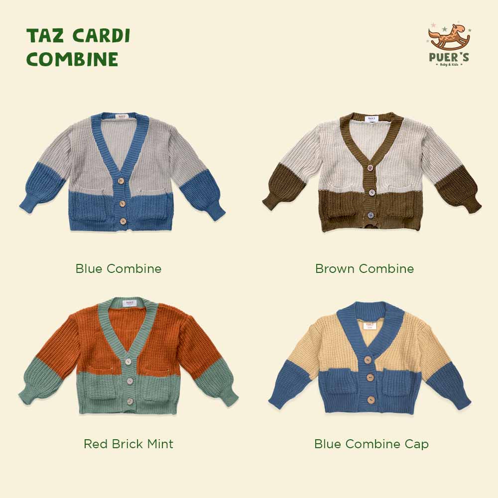 CARDI KNIT ANAK PUER'S TAZ CARDI ( OUTERWEAR ANAK/CARDIGAN ANAK)