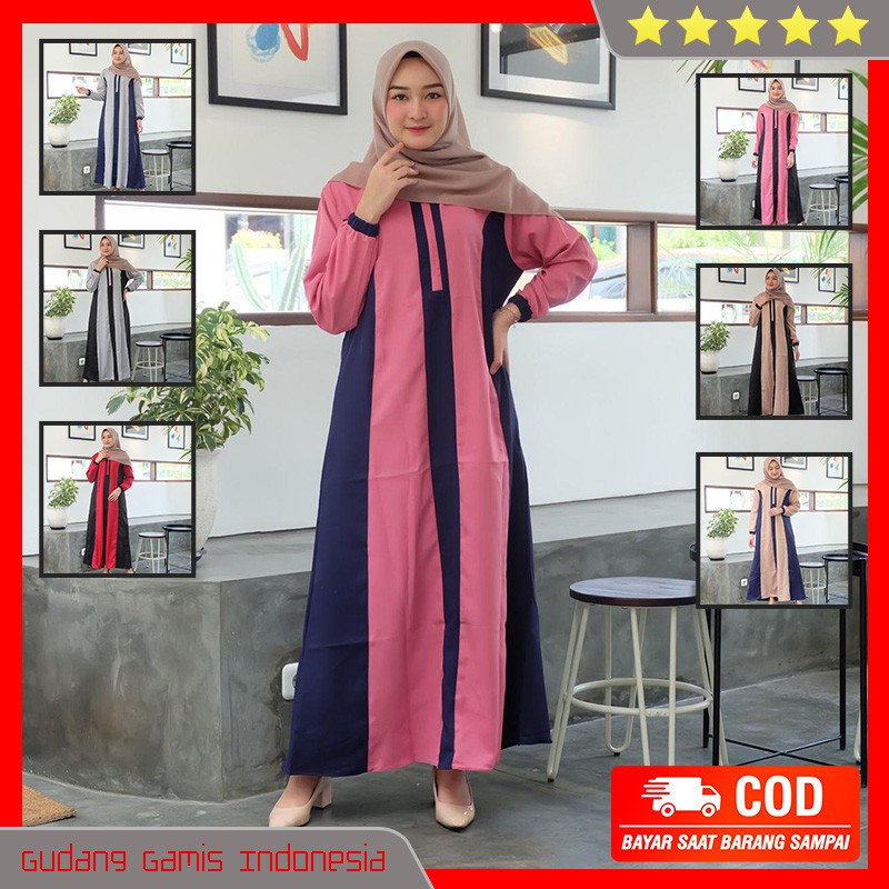 Gamis Jumbo Gamis Maxi Baju Gamis Wanita Terbaru 2020 Gamis SyarI Gamis Wanita Gamis Terbaru GM02