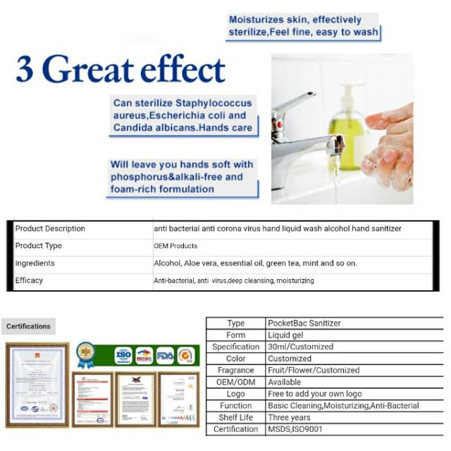Hand Sanitizer Pockbac / Gantungan Tas dan Hand Sanitizer Pockbac