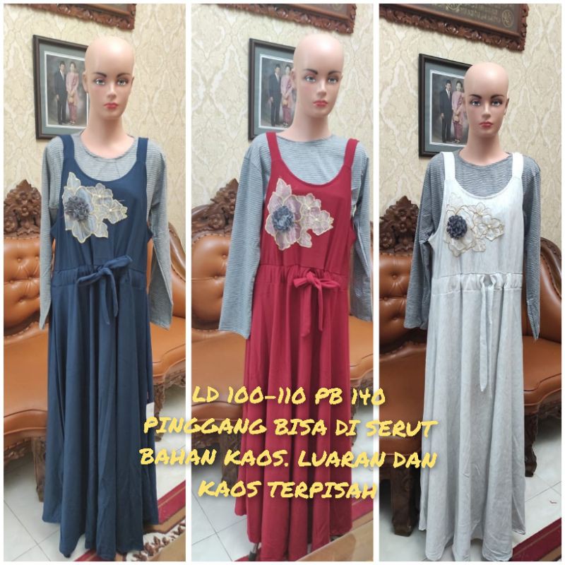 MAYZOY GAMIS BABY TERRY OVERALL 2 PCS LUAR DAN DALAMAN TERPISAH