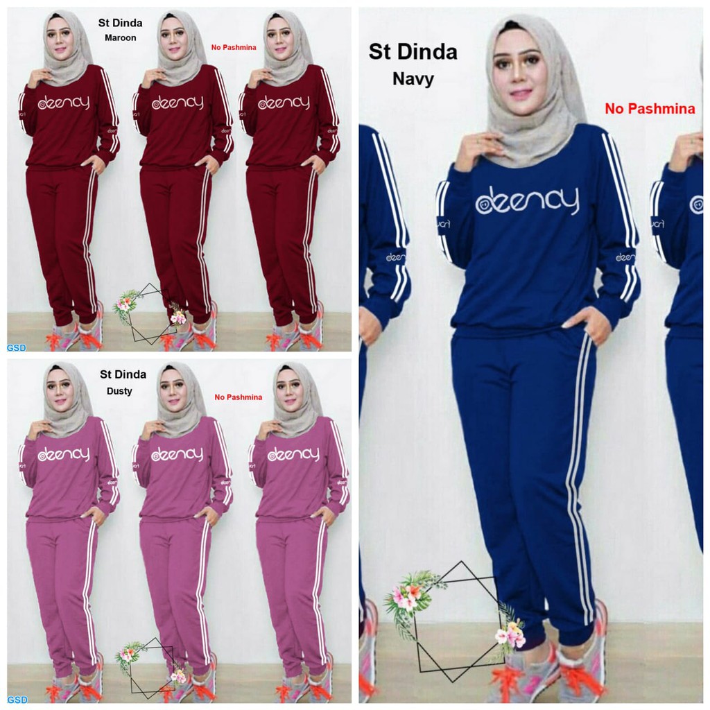 Setelan dinda/setelan celana training/setelan wanita/setelan celana wanita/setelan blus