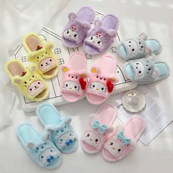 SANDAL RUMAH HELLO KITTY MELODY POMPOMPURIN KUROMI CINNAMOROLL