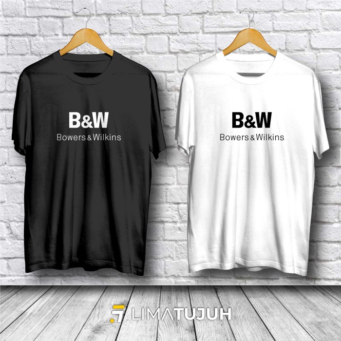 Kaos Bowers & WIlkins Logo Baju Distro