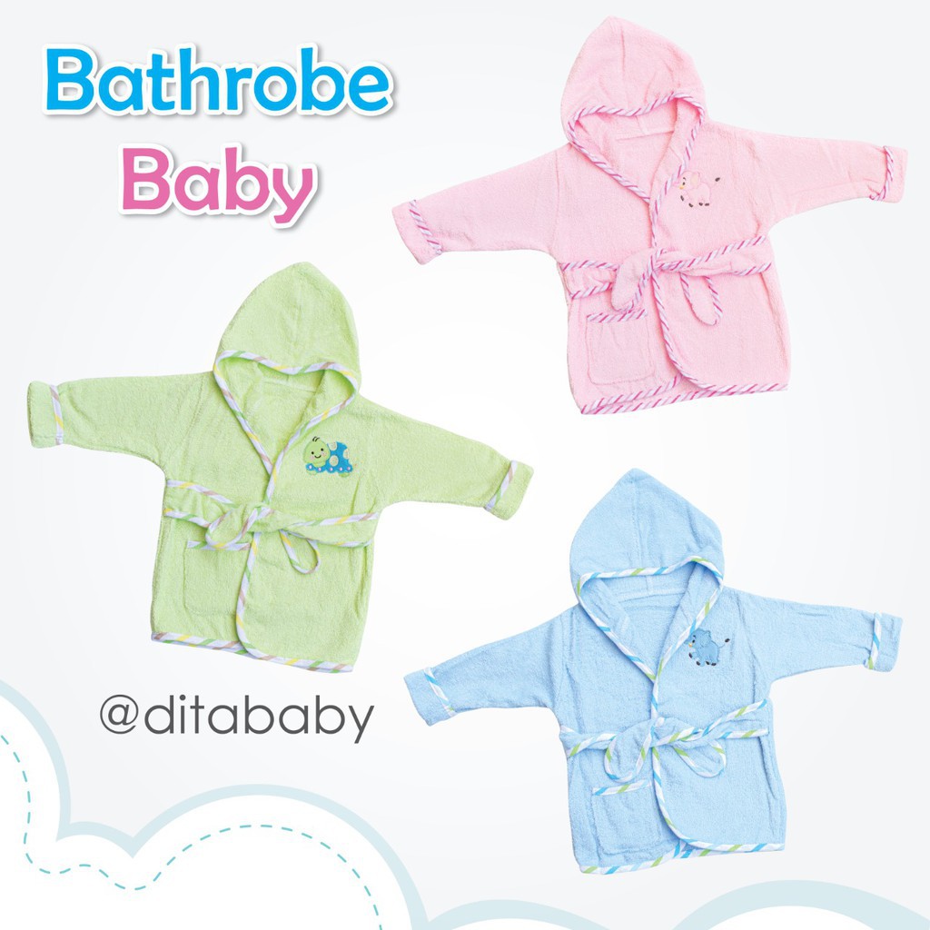 KIMONO BAYI HANDUK ANAK BERENANG WASHLAP BATHROBES BINATANG ANIMAL handuk