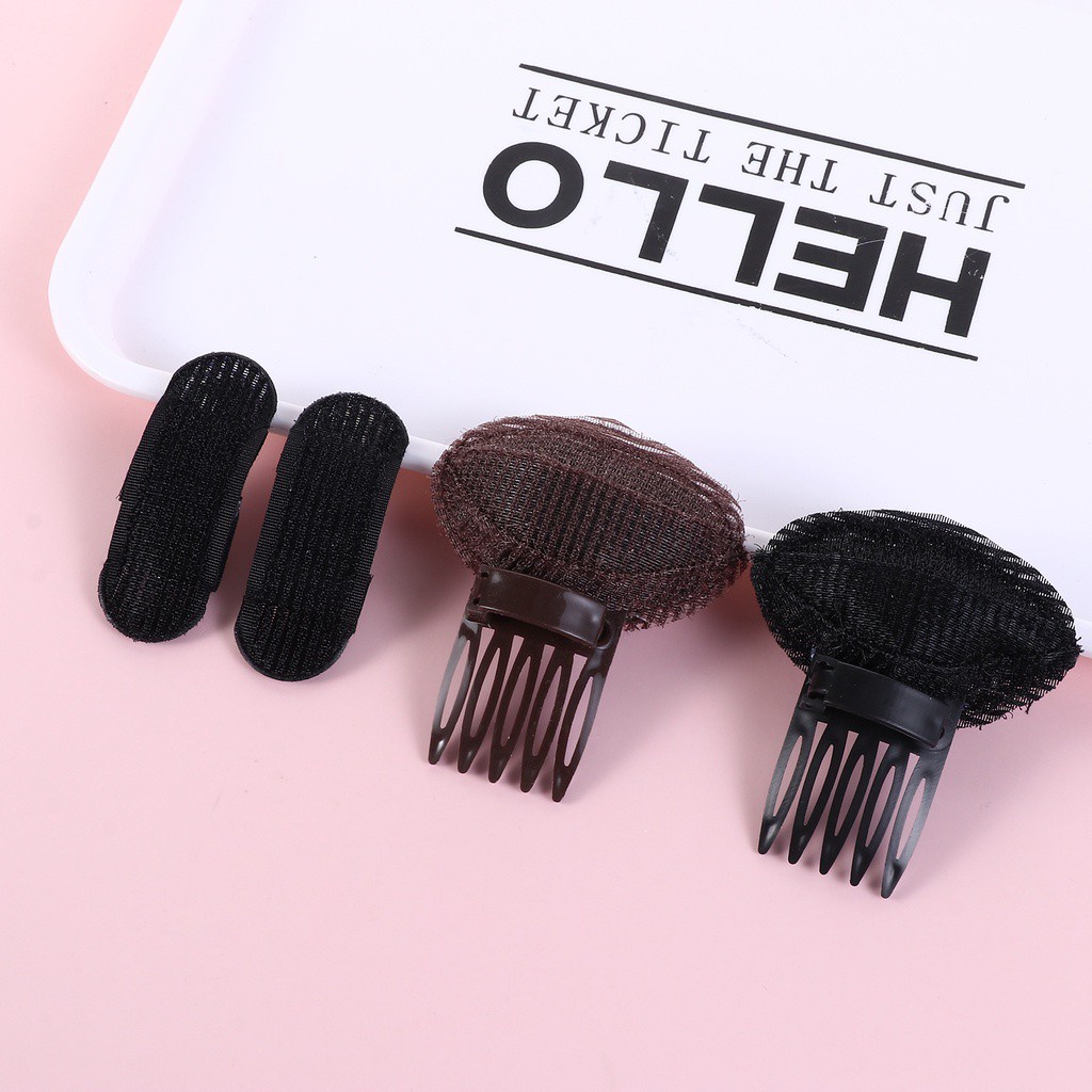 1 / 4pcs / Set Spons / Puff Penambah Volume Rambut Untuk Wanita