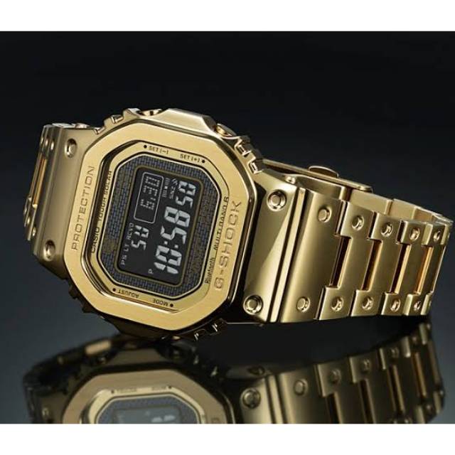 Jam Tangan Pria CASIO G-Shock GMW B5000GD 9DR Stainless Digital Original