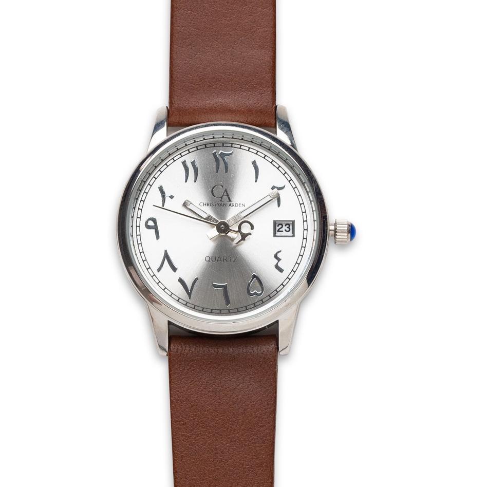 CODEU0g0F--Jam Tangan Kulit Wanita Christyan Arden AALI II CA6109 Silversunburst Dial - Brown Strap 