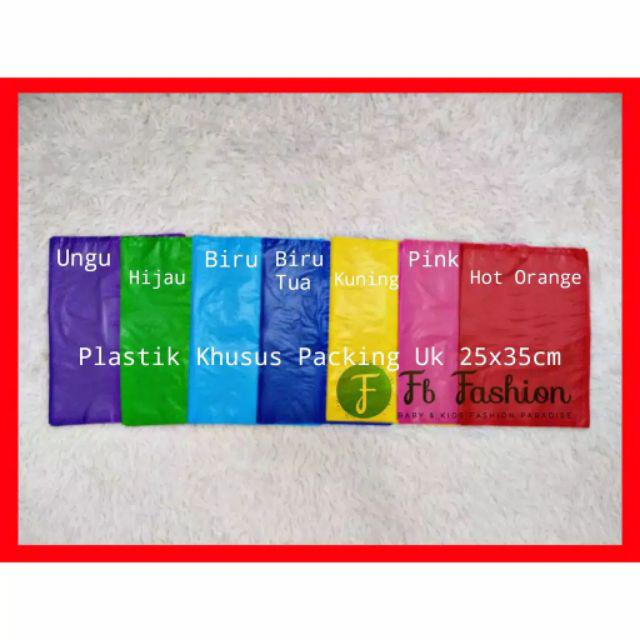 Kantong Plastik Kresek Polos Khusus Packing Olshop Online Shop Tanpa Plong/handle Bahan Glosy