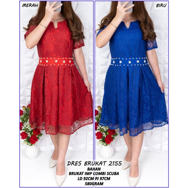 Dress Brukat 2155 Mutiara/ld 92