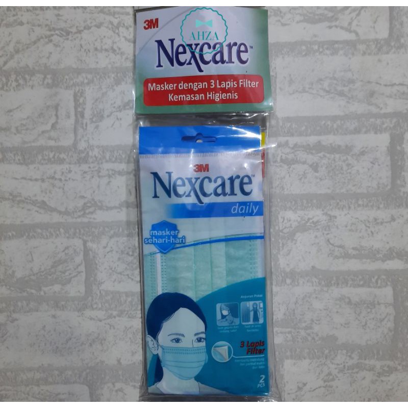 AHZA 3M Nexcare 3 Ply Daily Mask(Masker EARLOOP, HIJAB,&amp; ANAK)