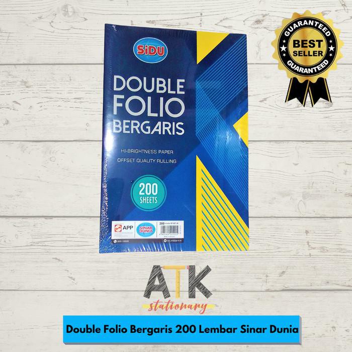 

Kertas / Kertas Double Folio Bergaris 200 Lembar Sinar Dunia Atk