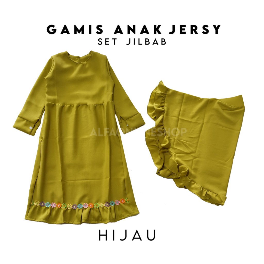 Gamis Anak Usia 5-8 Tahun Jersy kids Model Gamis Anak Terbaru 2021 Kekinian