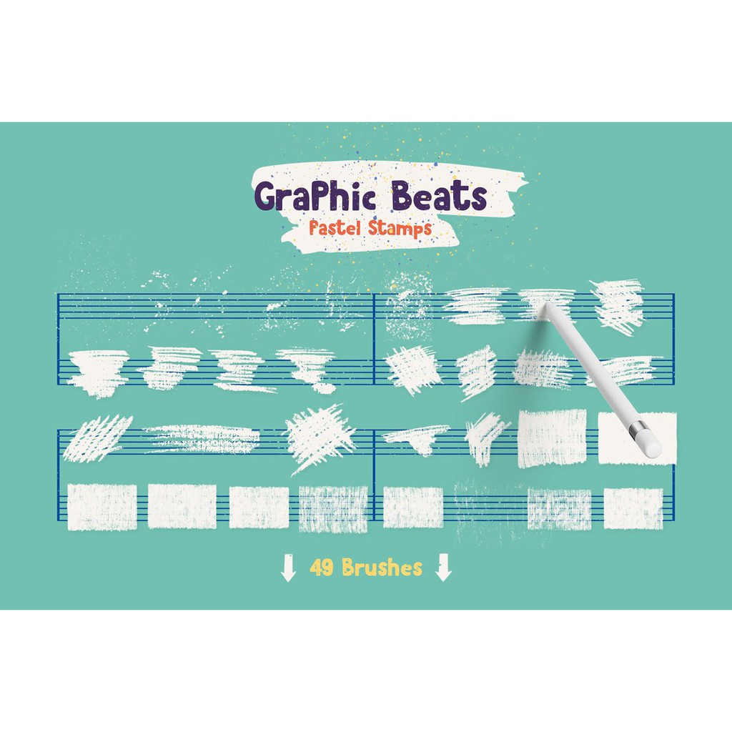 Procreate Brush - Graphic Beats Fun Brush Stamps for Procreate