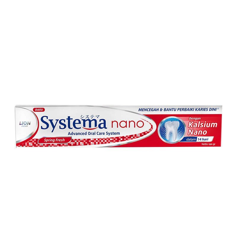 SYSTEMA NANO  SPRING FRESH   MENTHOL BREEZE     190g  PASTA GIGI ODOL