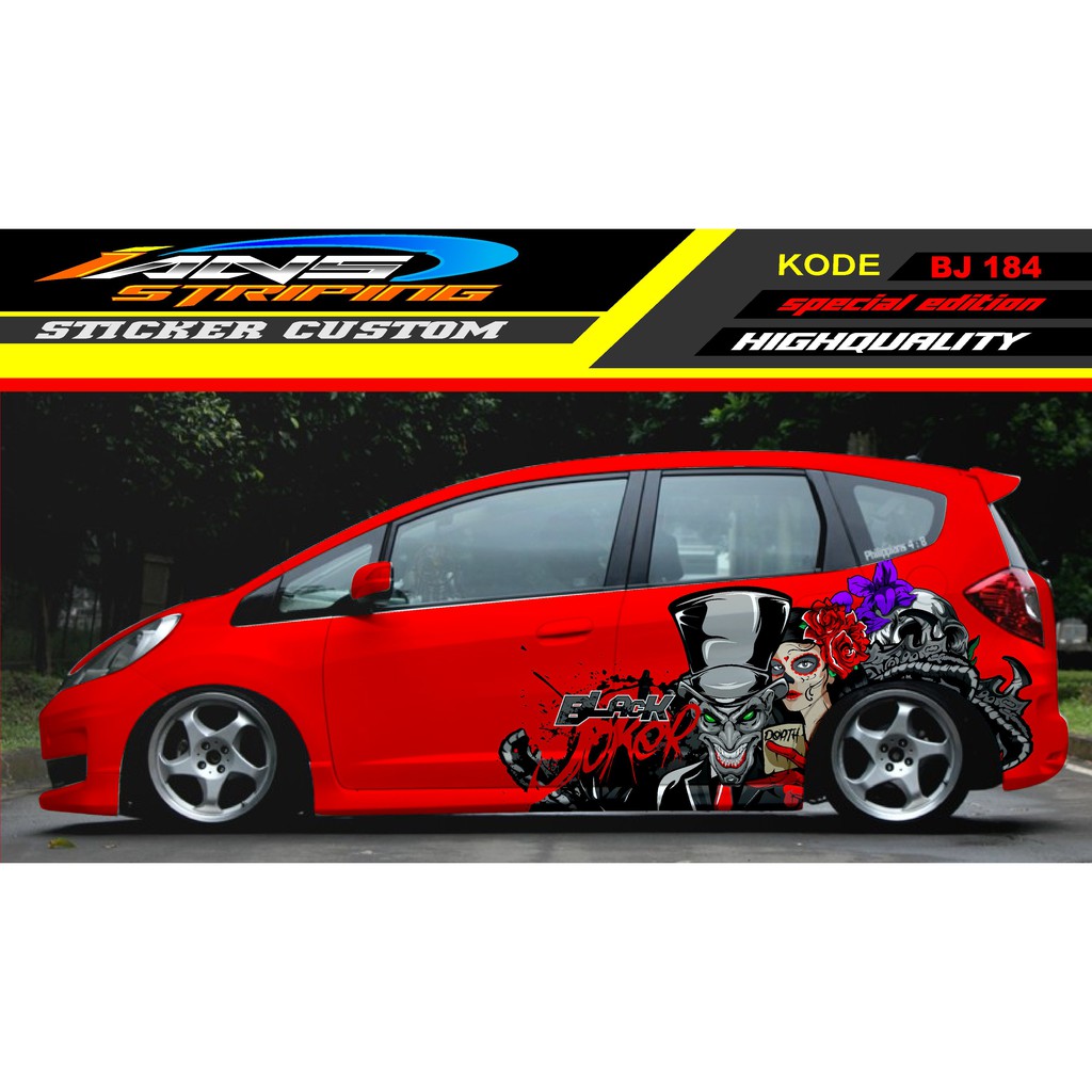 VARIASI STIKER HONDA JAZZ / STICKER HONDA JAZZ / STICKER DECAL MOBIL JAZZ / DECAL STICKER MOBIL