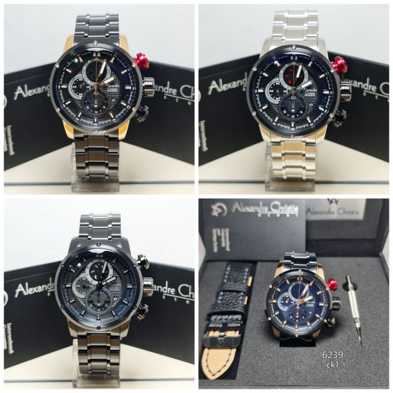 [Free Tali] Jam tangan pria Alexandre Christie AC6239MC 6239 ORIGINAL BERGARANSI RESMI