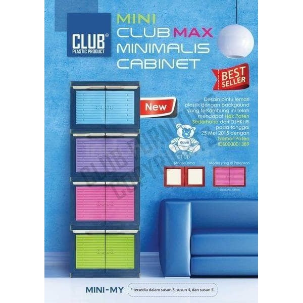  CLUB  Minimalis  Polos Lemari  Plastik Random INSTANT ONLY Shopee Indonesia