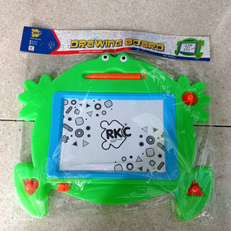 DRAWING BOARD PAPAN KODOK MAGNET (UNTUK GAMBAR DAN TULIS) MAINAN EDUKASI