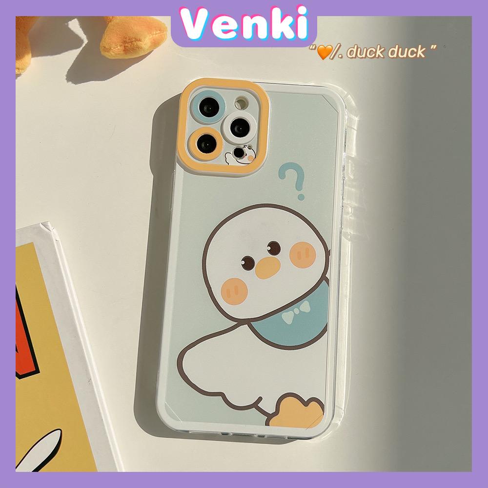 iPhone Case Silicone Soft Case Clear Case Square Edge Angel Eye Cat Eye Pupil Eye Full Coverage Camera Protection Shockproof Case Duck Cartoon Cute Style For iPhone 13 Pro Max iPhone 12 Pro Max iPhone 11 Pro Max iPhone 7 Plus iPhone XR XS MAX 12 Pro 7