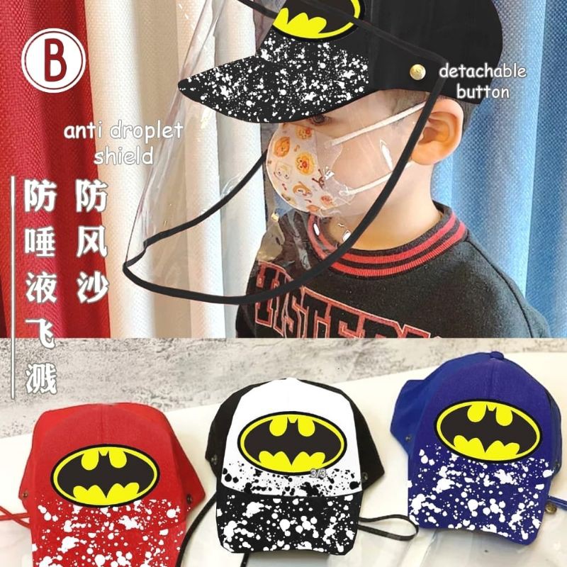 Topi Printing Shield Boy import_Batman
