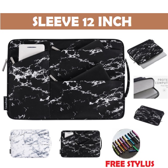 Samsung Chromebook 4 11" HANDLE SLEEVE BAG LAPTOP MARBLE ZIPPER POCKET