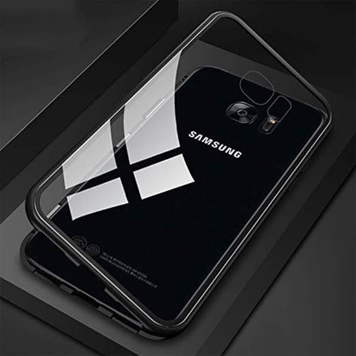 Luxury Magnetic Case Samsung Galaxy S7 Flat S7Flat Glass Back Cover