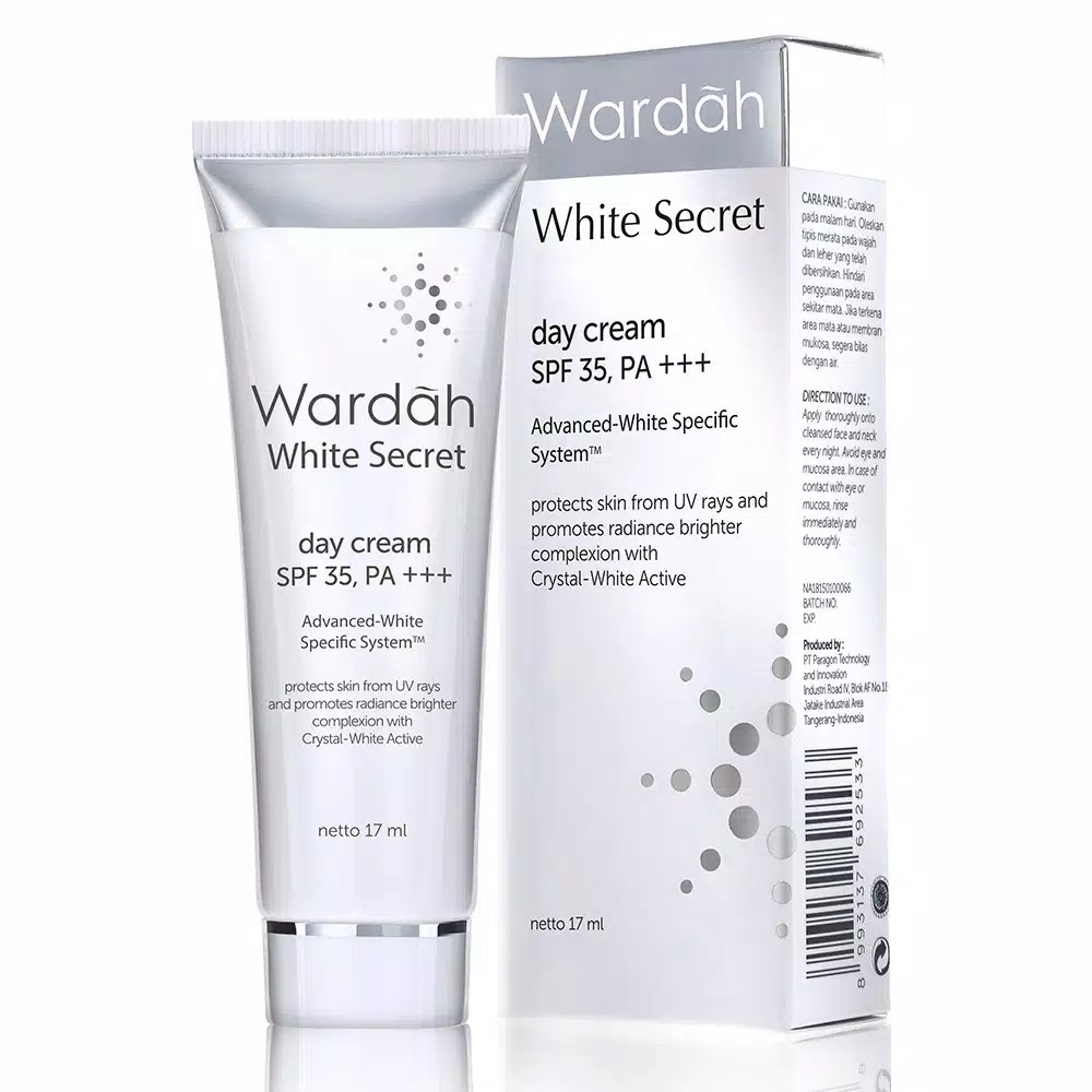 [WARDAH]White Secret Day/NIGHT Cream Tube 17m