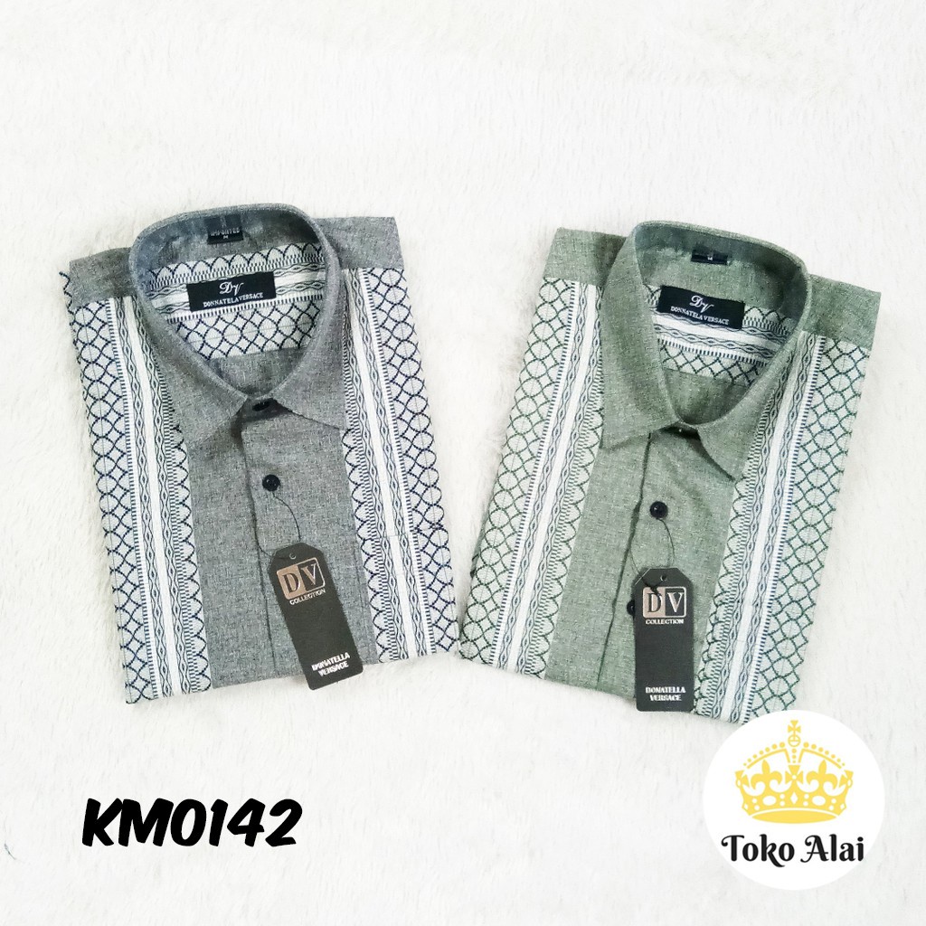 Kemeja Pria Lengan Pendek Murah Casual Hitz DONATTELA VERSACE 118 KM0142